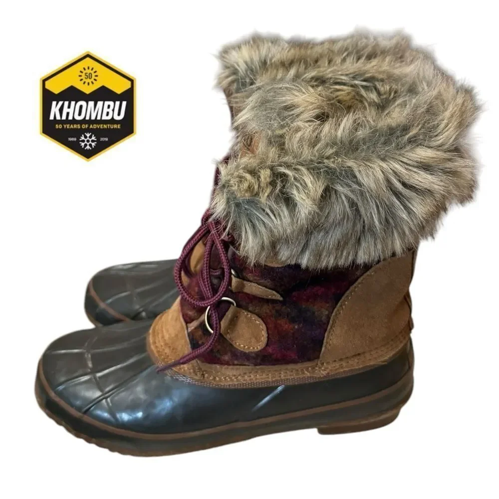 Khombu Julliard Women's Pac Sweater Boots 8